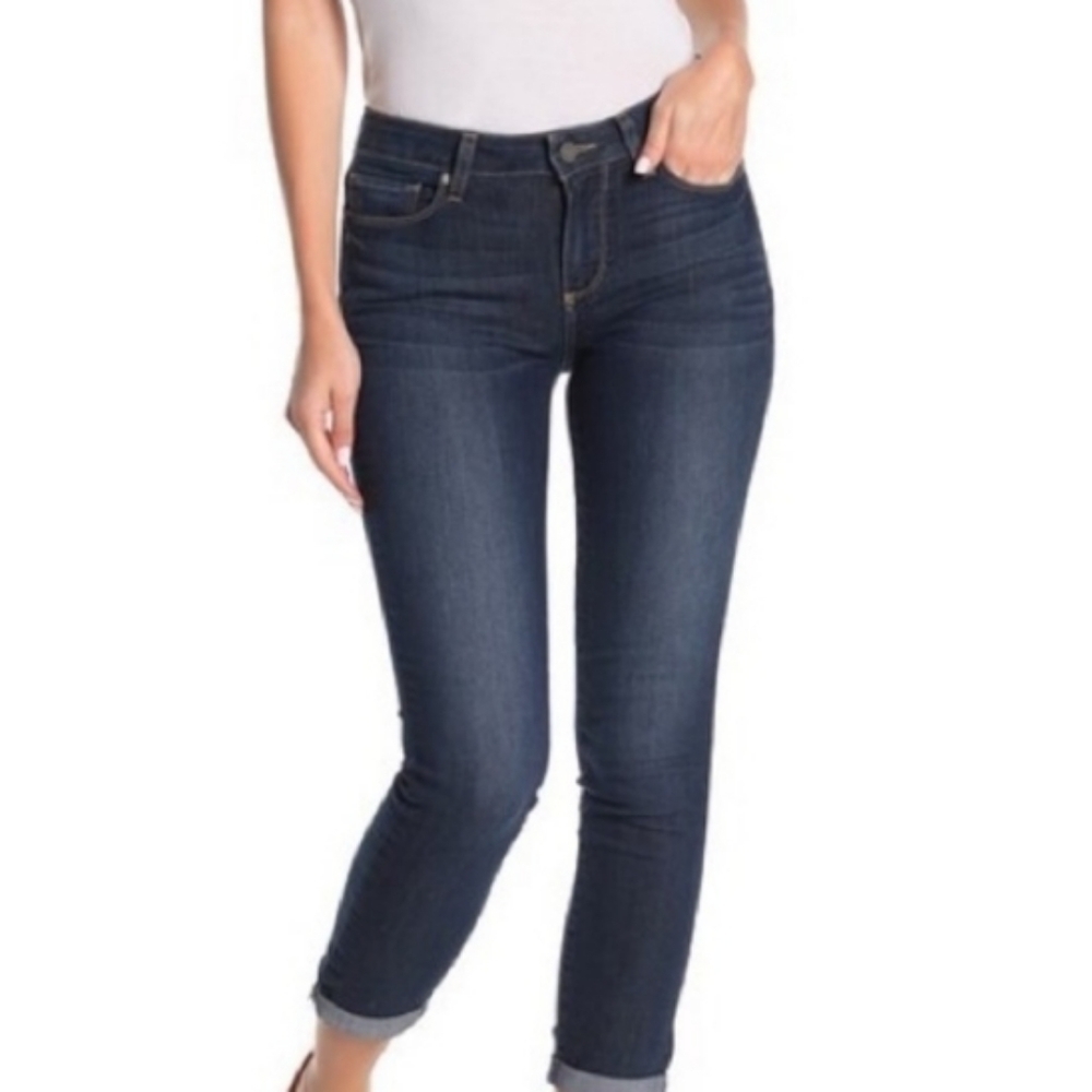 Paige Denim Kylie‎ Cuffed Cropped Skinny Jeans